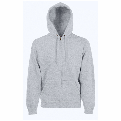 PREMIUM HOODED SWEAT JACKET ID20  ΓΚΡΙ